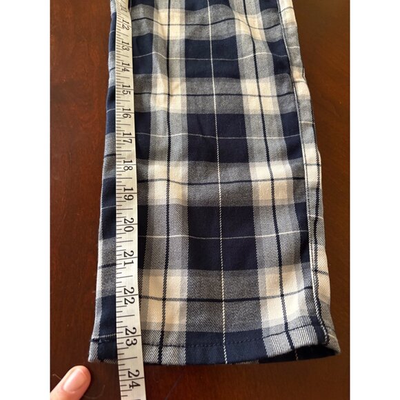 H&M Kids Navy Blue Plaid Pull-On Pajama PJ Cozy Pants Big Boys Size 8 - Picture 11 of 13